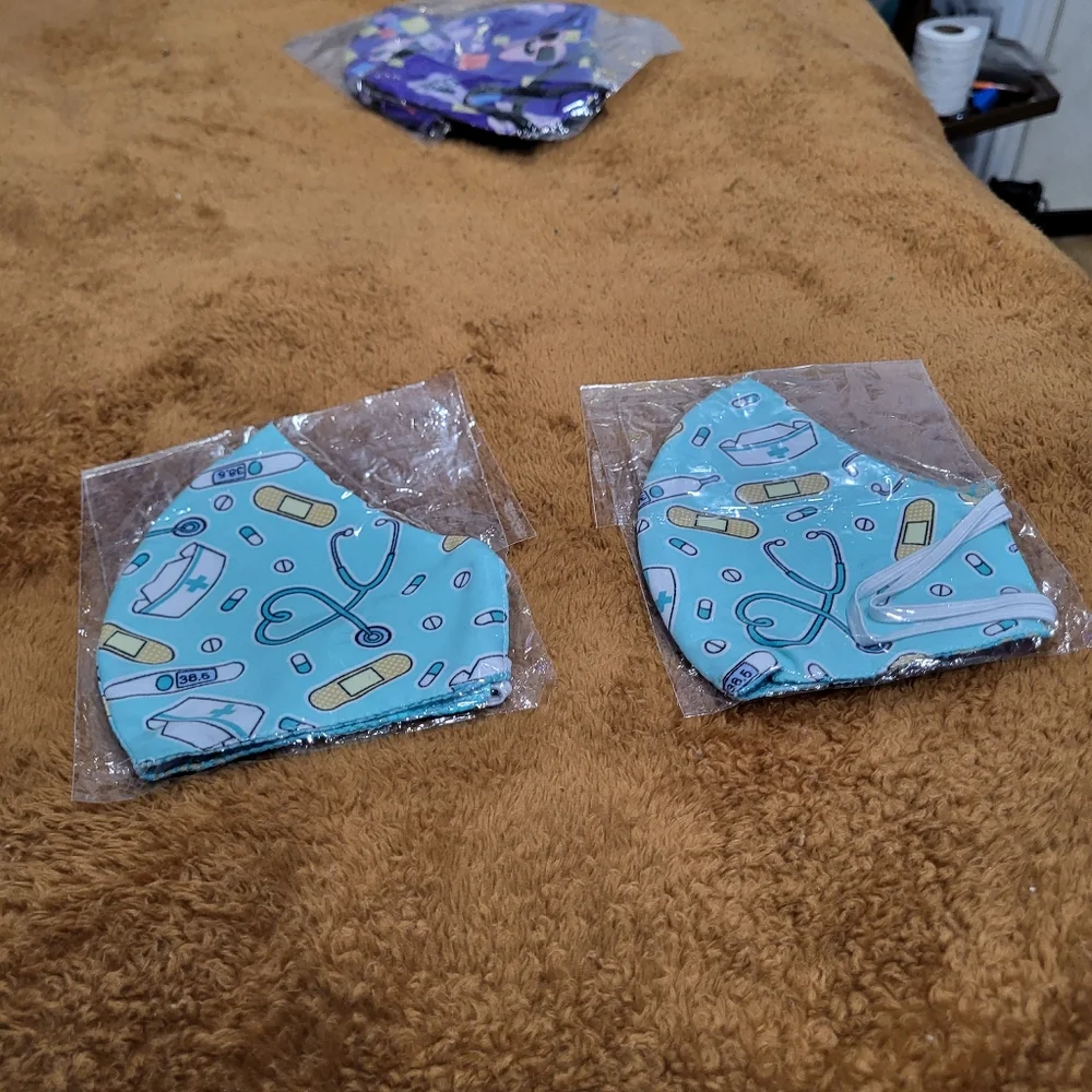 Reusable Adult Face Mask 2pack Doctor Theme, nose - chin 4.5